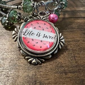Life is sweet bracelet.